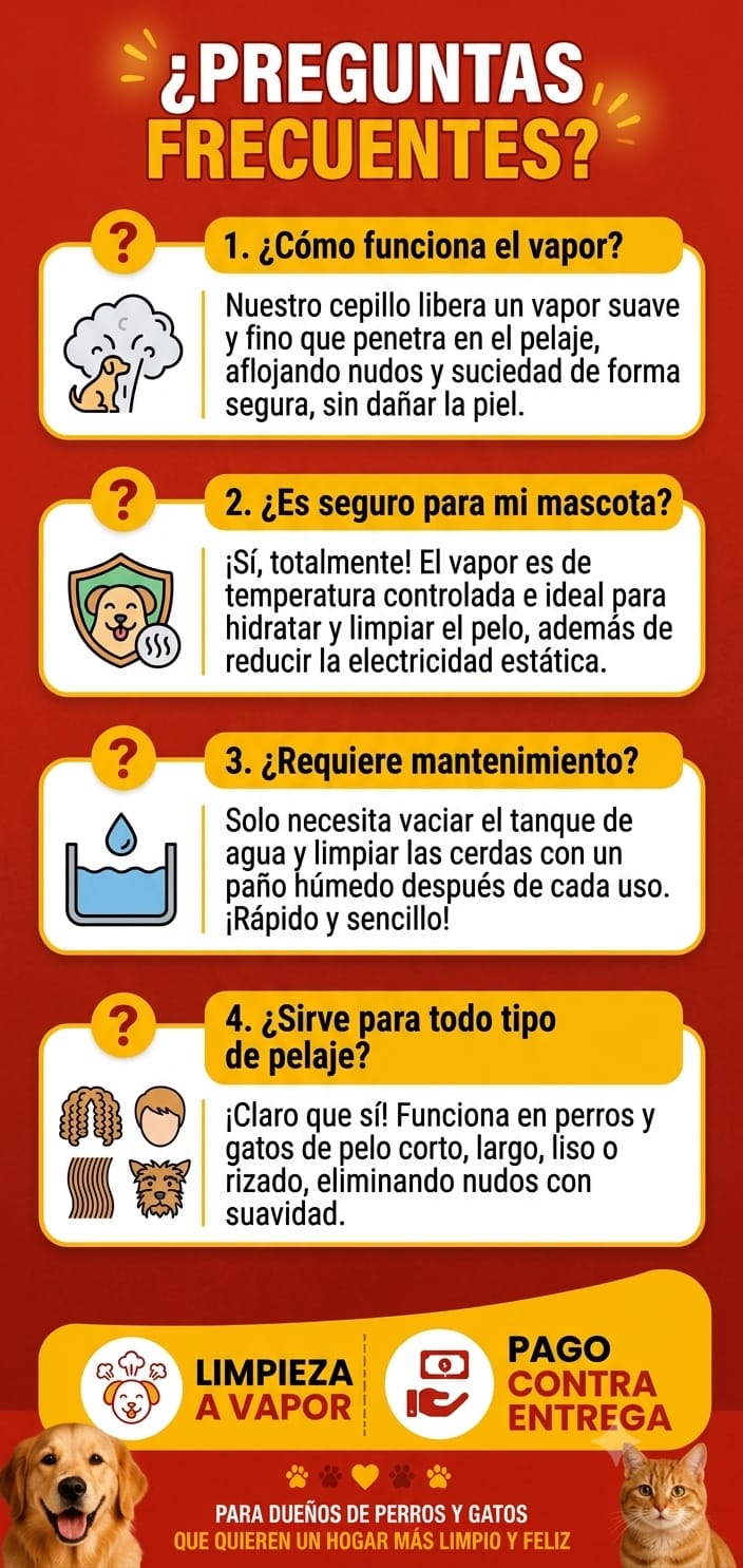 PROMO 2X1 Cepillo Mascota Vapor PetVapor